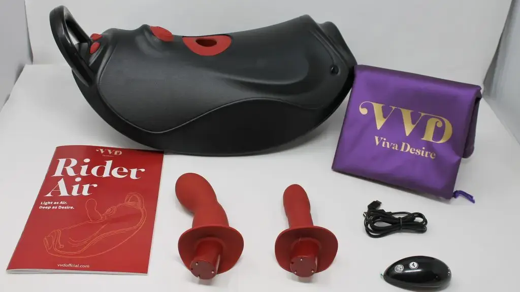vvd riderair box contents laid out